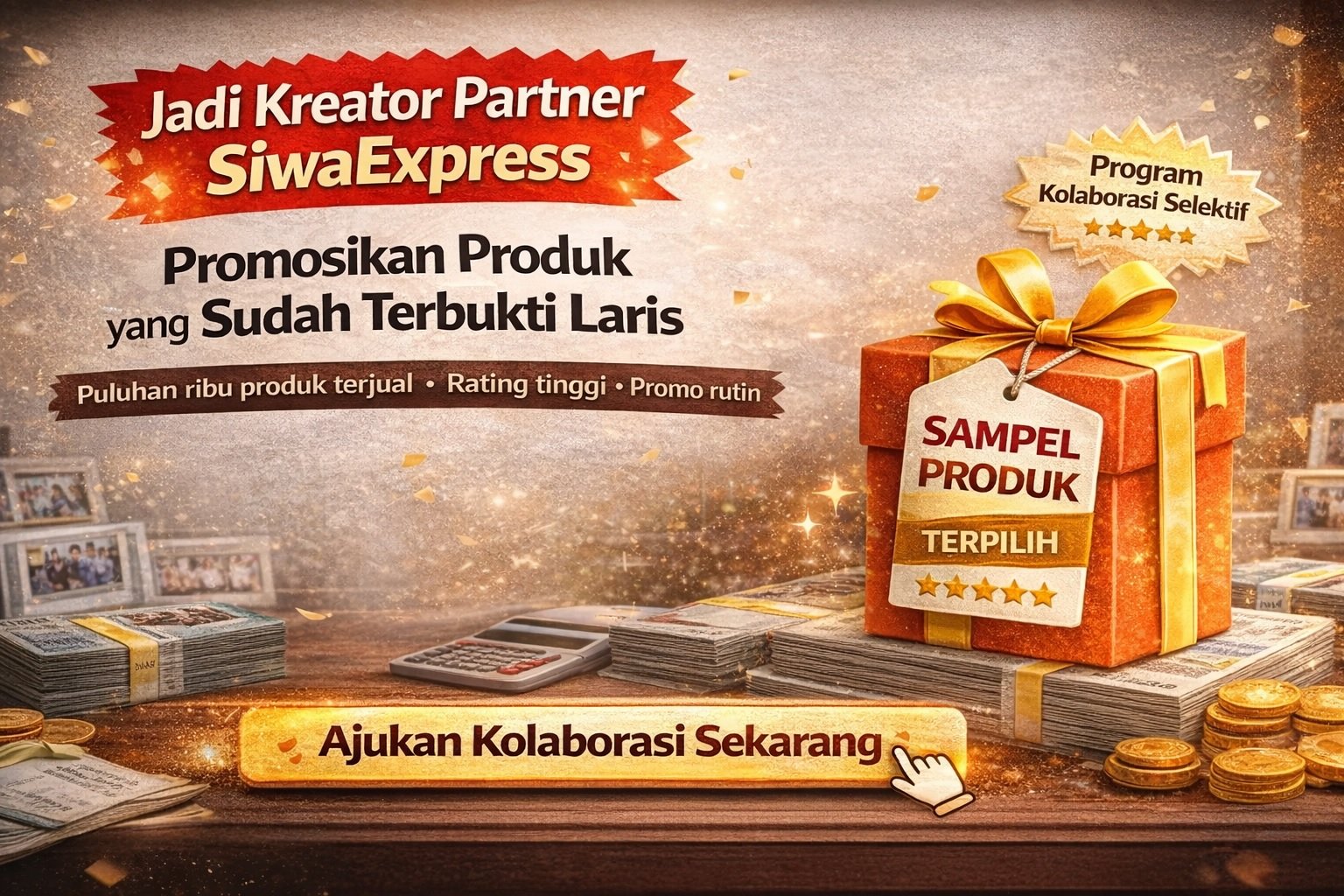Program Kreator Partner SiwaExpress – Kolaborasi Promosi Produk Laris (TikTok, IG, Shopee Affiliate)