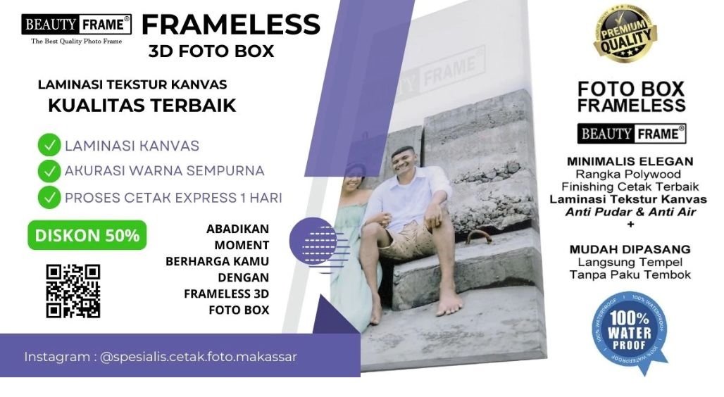 Foto Frameless Fiber Premium Anti Lembap Siwa Express