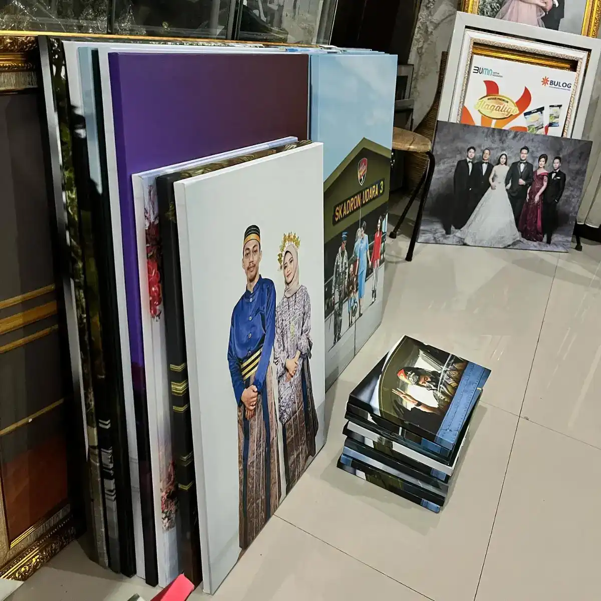 Bukti pesanan frameless fiber kanvas 18