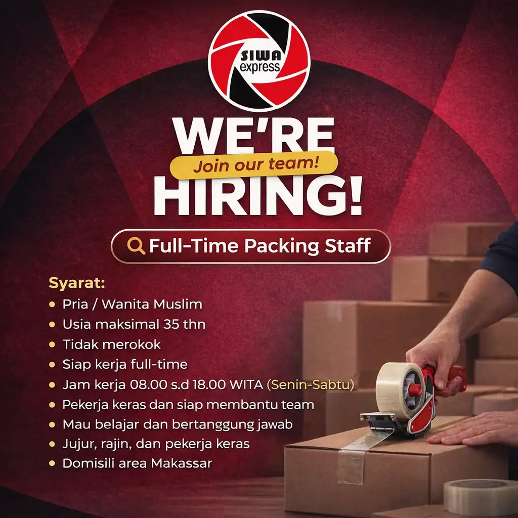 lowongan Kerja Karis siwaexpress bagian packing produksi