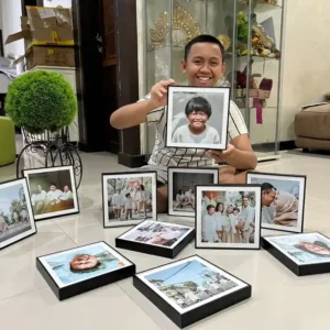 CETAK FOTO + FRAME PHOTO BLOCK LAMINATING KANVAS ANTI AIR