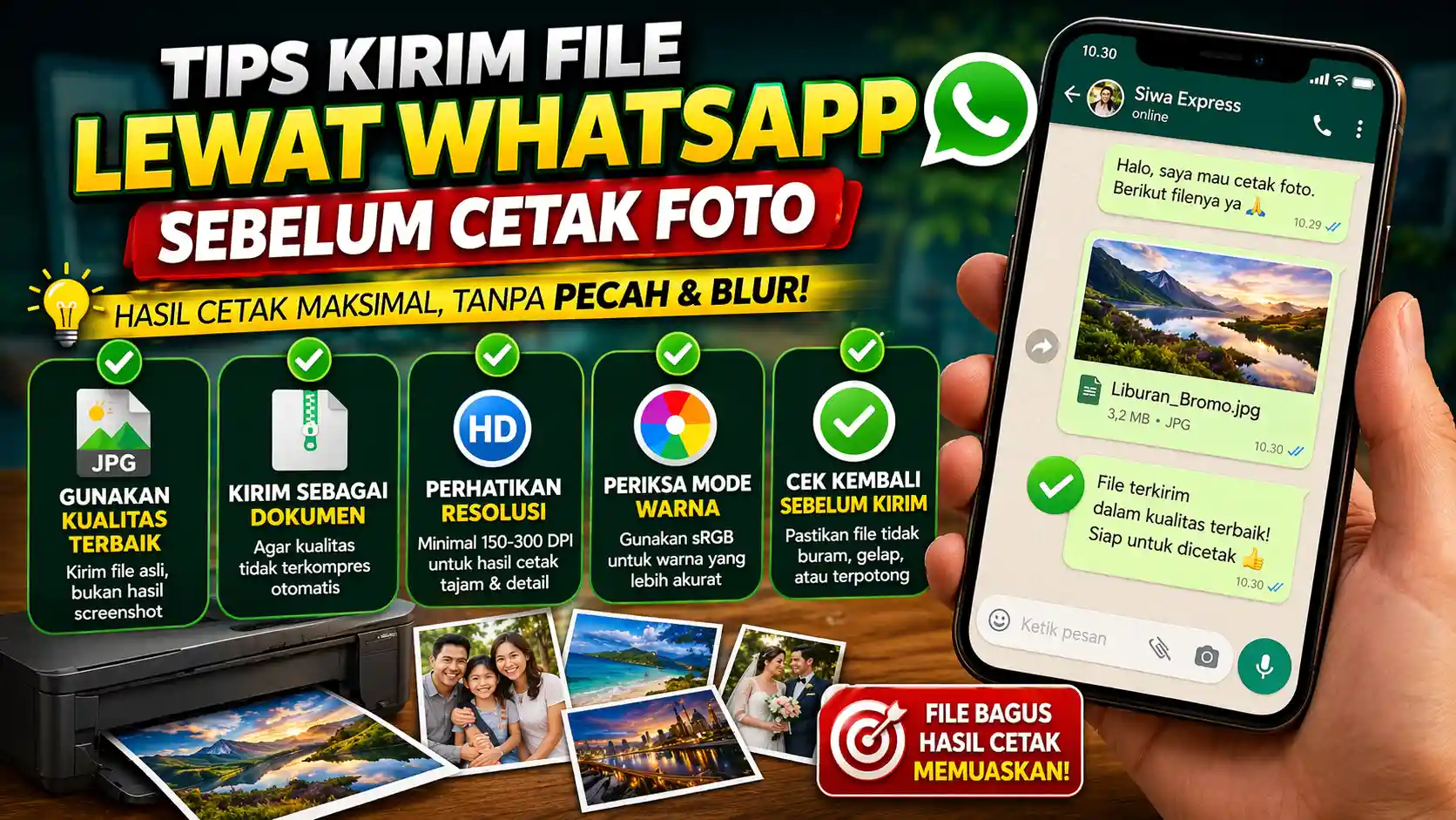 panduan kirim foto hd melalui whatsapp sebagai dokumen agar kualitas tidak turun