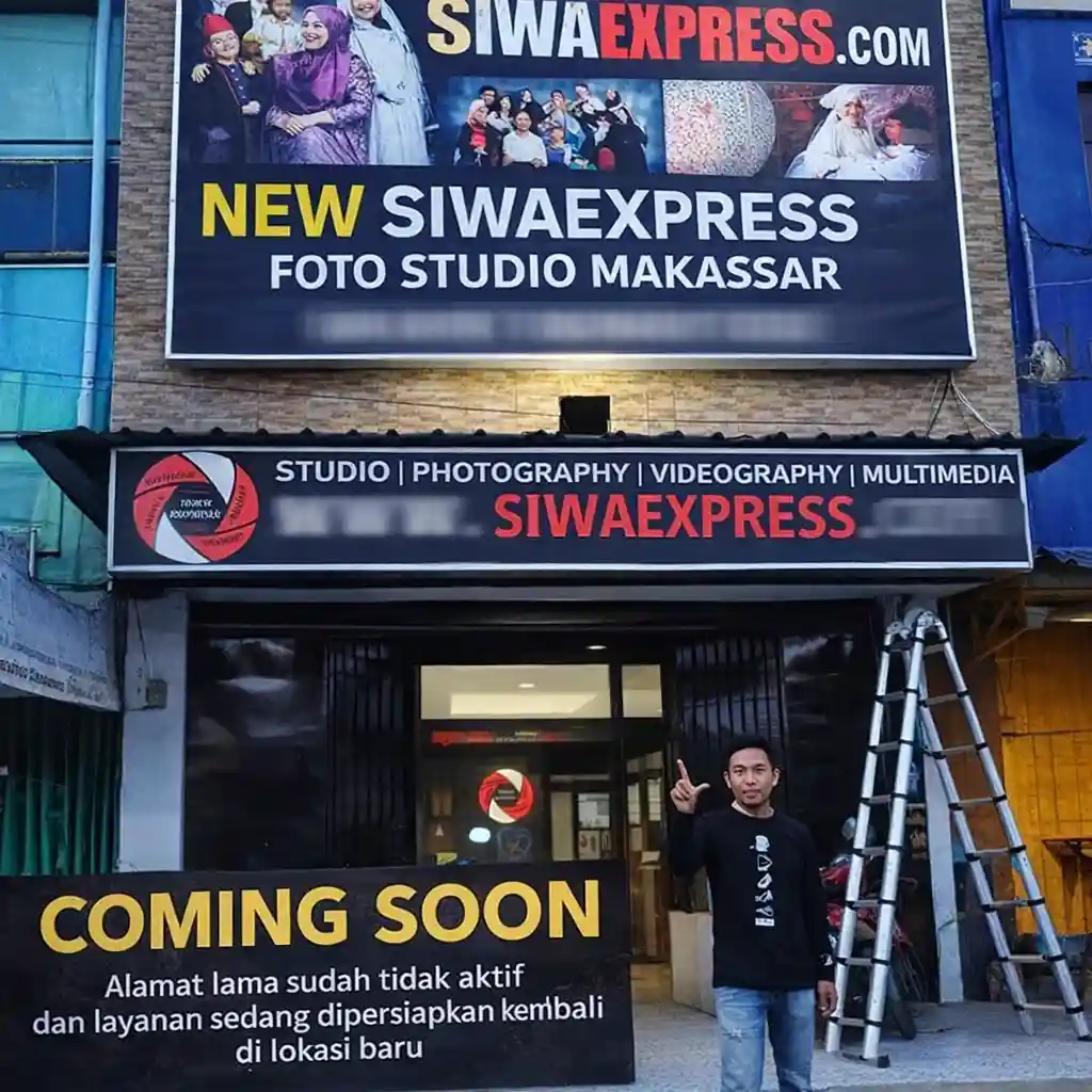 Coming Soon Studio Foto Makassar Siwa Express dengan konsep baru.