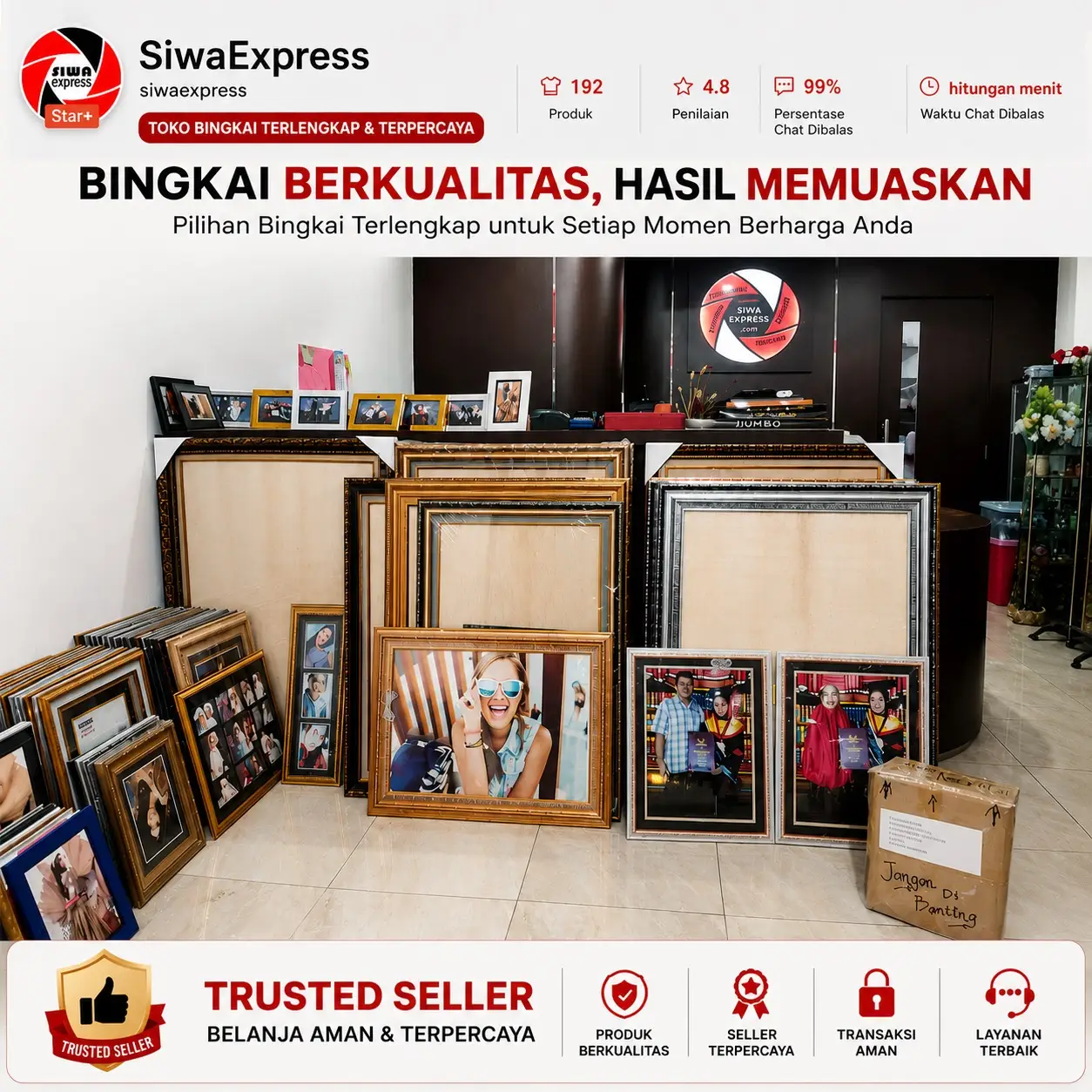 Rekomendasi Cetak Foto & Bingkai Terpercaya di Makassar