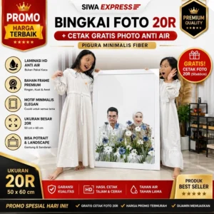 Promo Bingkai Foto 20R Paling Laris + Cetak Gratis Photo Anti Air - Pigura Minimalis Fiber