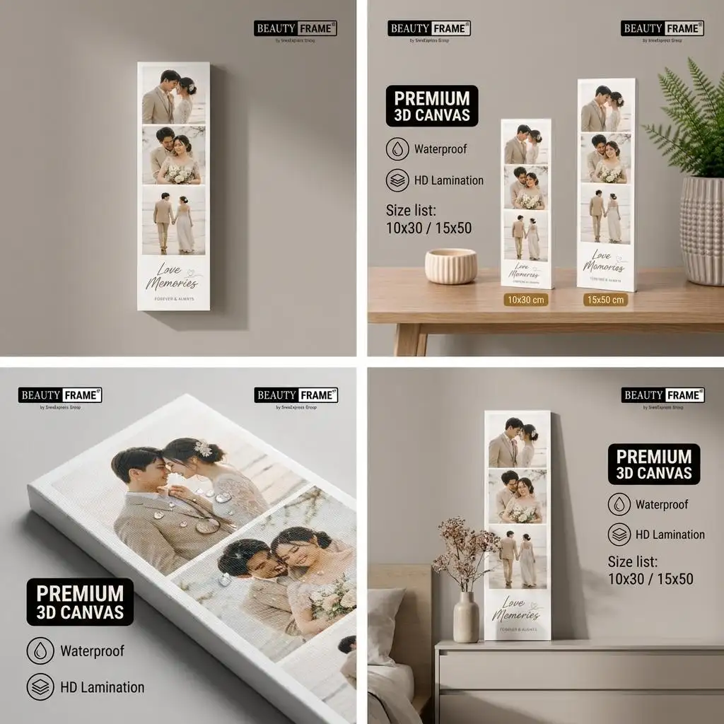 Frameless Strip Photo 3D Premium